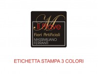 Etichette adesive per fioristi, fiorai e vivaisti (mm 25x25)  (cod.28G)